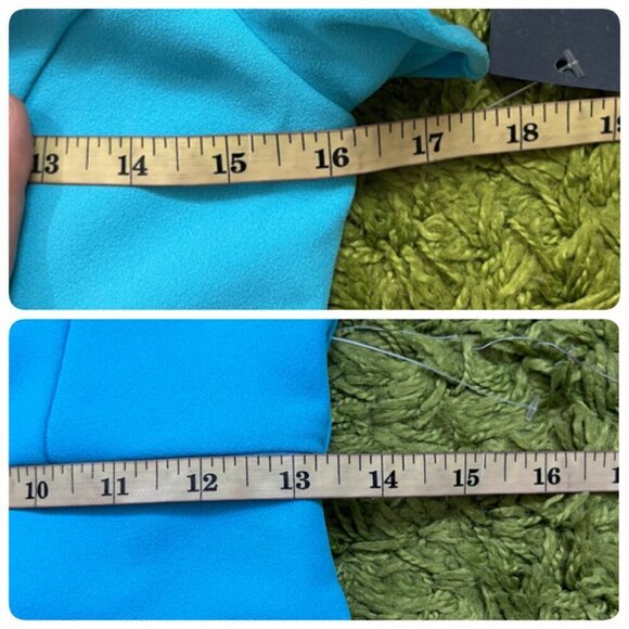 Rachel Roy Womens Ruffled Sleeve Full Length Jumpsuit Small in Aqua Blue - Picture 9 of 11